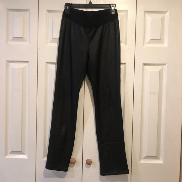 BCBGMaxAzria Pants - BCBG Pleather Straight Leg